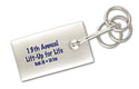 Silver Multi Ring Keytag
